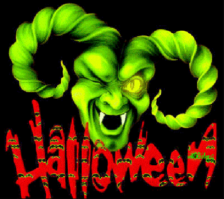 Zielony potwór Halloween